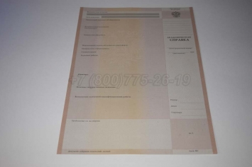 Академическая Справка ВУЗа 2000г в Москве